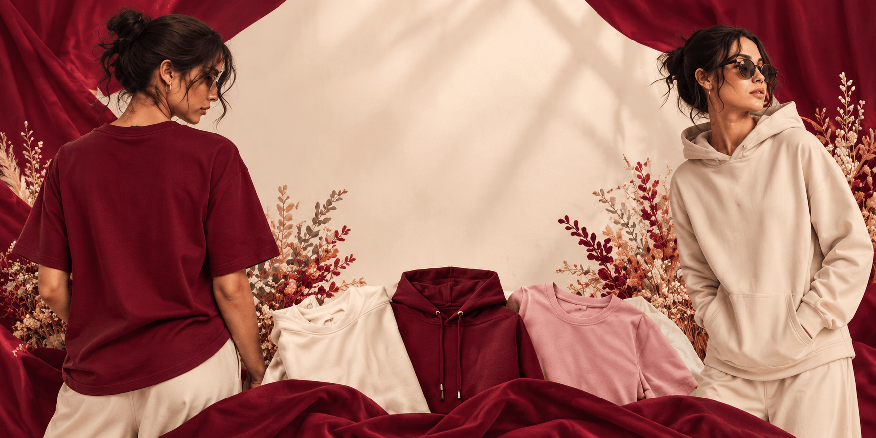 Inspiration : pièces ivoire, bordeaux et blush